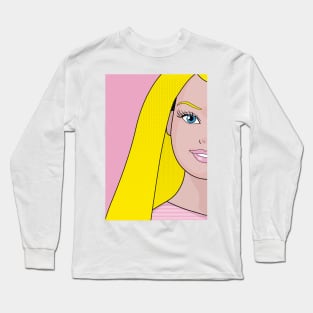 Barbie Movie Profile Fan Pop Art Long Sleeve T-Shirt